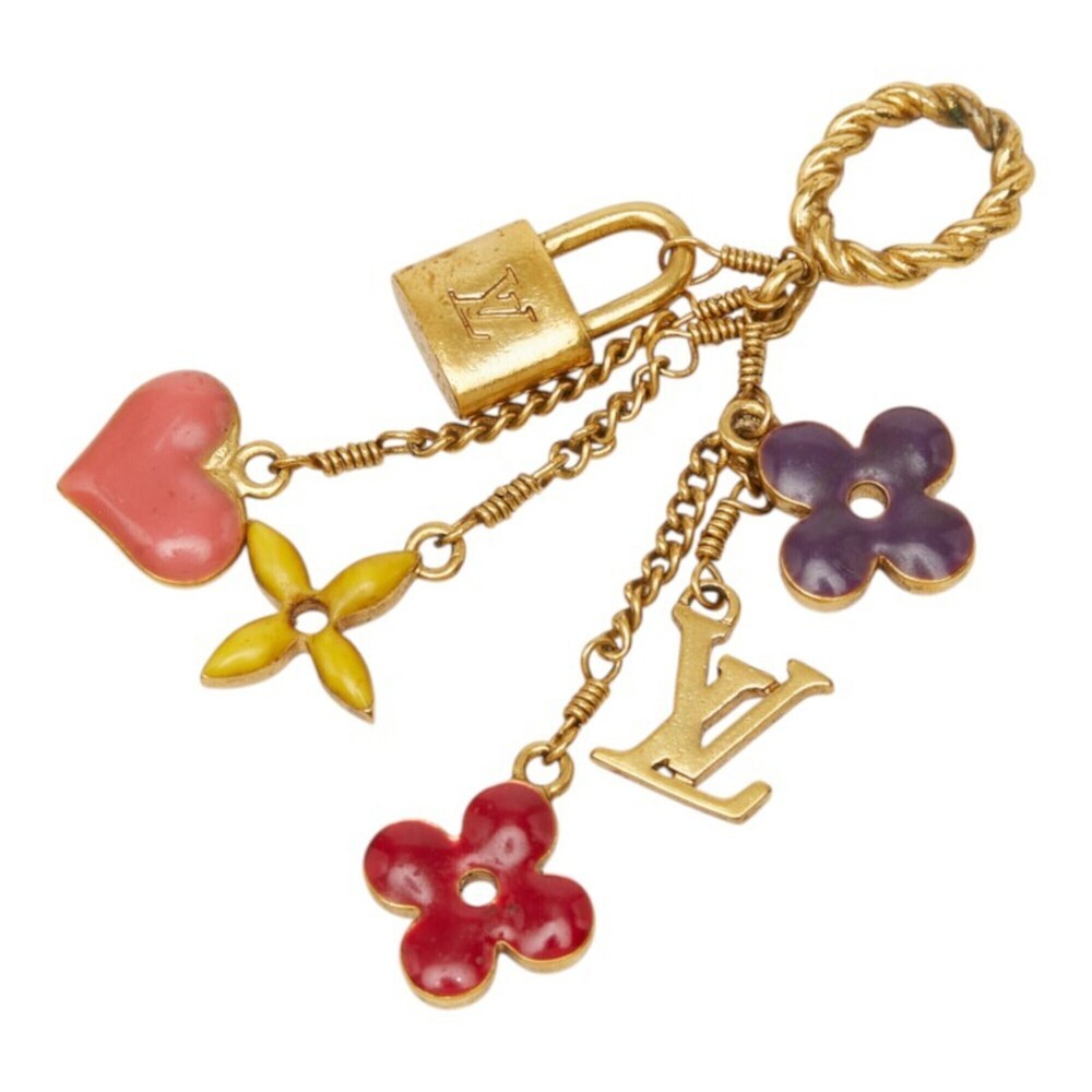 Louis Vuitton Sweet Monogram Pendant Top M65391 Gold Multicolor Plated Women'...